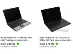 Asgoodasnew: Gebraucht-Notebooks mit SSDs und 10 Prozent Rabatt ab 252 Euro