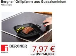 Druckerzubehoer: Bergner-Grillpfanne zum Bestpreis von 7,97 Euro plus Versand