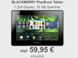 Allyouneed: BlackBerry PlayBook als Neuware für 59,95 Euro frei Haus