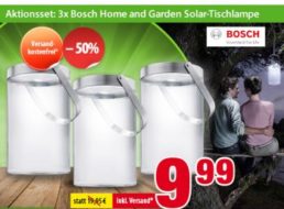 Bosch: Solarlampen im Dreierset für 9,99 Euro frei Haus