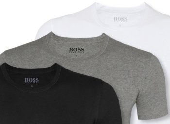 Hugo Boss: Dreierpack T-Shirts für 29,99 Euro frei Haus