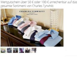 Charles Tyrwhitt: 50 Euro Rabatt via Groupon – zwei Pullis für 49 Euro