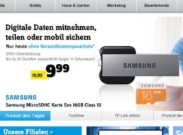 Conrad: Samsung microSDHC-Karte 16 GB für 9,99 Euro