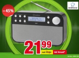 Völkner: DAB-Radio mit UKW zum Bestpreis von 21,99 Euro frei Haus