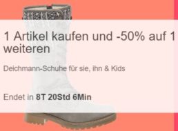 Deichmann: Zweites Paar mit 50 Prozent Rabatt via Ebay