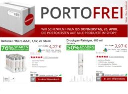 Druckerzubehoer.de: Gratis-Versand ab 5 Euro Warenwert für 2 Tage