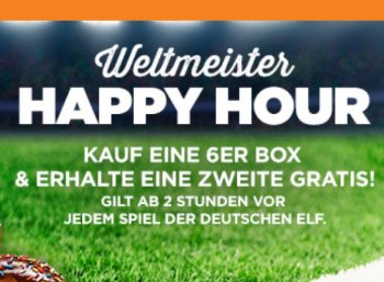 Gratis: Zweite 6er-Box Donuts gratis in der Happy Hour