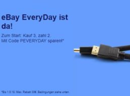 Ebay Everyday: Drei Artikel zum Preis von zweien kaufen