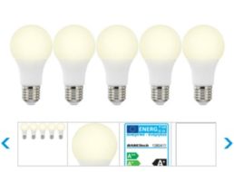 Ebay: Fünferpack LED-Leuchten mit E27er-Sockel für 12,99 Euro frei Haus