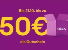 Ebay: Gutscheine im Wert von bis zu 50 Euro fürs Verkaufen