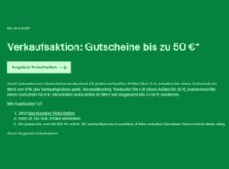 Ebay: Gutschein über 10 Prozent pro verkauftem Artikel – auf Einladung