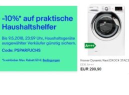 Ebay: 10 Prozent Rabatt auf Haushaltsgeräte, auch auf B-Ware