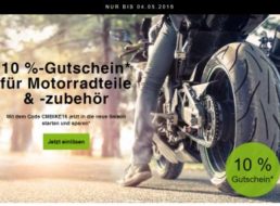 Ebay: 10 Prozent Biker-Rabatt ab sofort bis zum 4. Mai