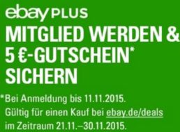 Gratis: Ebay-Gutschein über 5 Euro zum Test von Ebay Plus