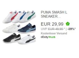 Ebay: Puma-Sneaker für 29,99 Euro frei Haus im Angebot