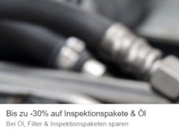 Ebay: Inspektionspakete und Motoröl mit bis zu 30 Prozent Rabatt