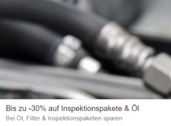 Ebay: Inspektionspakete und Motoröl mit bis zu 30 Prozent Rabatt