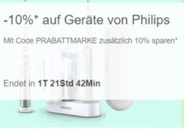 Ebay: 10 Prozent Philips-Rabatt auf 164 Geräte