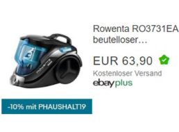 Ebay: Beutelloser Staubsauger Rowenta RO3731EA als B-Ware für 57,51 Euro