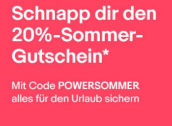 Ebay: 20 Prozent Rabatt auf Urlaubs-Artikel, 15 Prozent auf Wow-Artikel