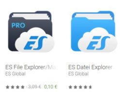 Google Play: "ES File Explorer Pro" für 10 Cent statt 3,09 Euro