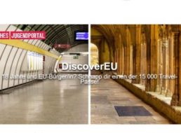 Gratis: EU-Travelpass für 15.000 Nutzer im Alter von 18 Jahren