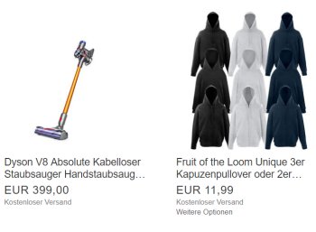 Fruit of the Loom: 3 Hoodies oder 2 Jacken für 11,99 Euro frei Haus