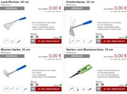 Druckerzubehoer.de: Garten-Spezial mit zwölf Artikeln für 0 Euro