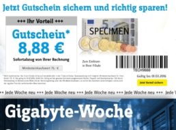Conrad: Gigabyte-Woche mit 8,88 Euro Extra-Rabatt auf SSDs und mehr