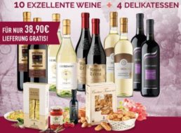 Giordano: 14 Weine und 4 Delikatessen für 39,90 Euro frei Haus