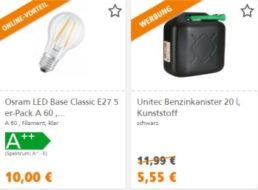 Globus Baumarkt: Gratis-Versand ab fünf Euro Warenwert