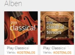 Google: "Play: Classical Tenors" mit neun MP3s zum Gratis-Download