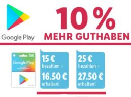 Lidl: 10 Prozent Guthaben geschenkt bei Google Play