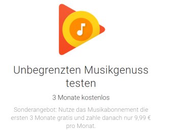 Gratis: Google Play Musik für 3 Monate zum Nulltarif