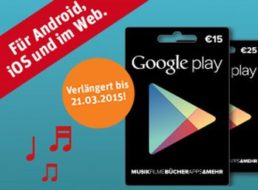 Rewe: Zwei Monate gratis Musik-Streaming bei Kauf einer Google-Play-Karte