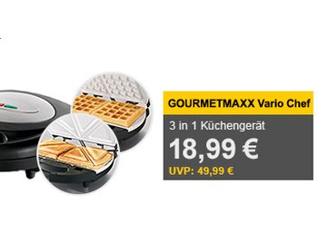 Allyouneed: Gourmetmaxx Vario Chef 3-in-1 als B-Ware für 18,99 Euro