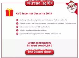 Gratis: AVG Internet Security 2018 heute bei Heise zum Nulltarif