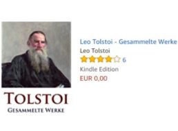 Gratis: Tolstois gesammelte Werke als eBook für 0 Euro
