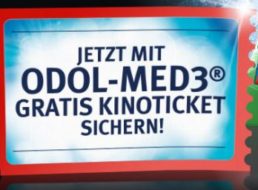 Gratis: Kinoticket für 0 Euro beim Kauf von 3 Odol-Med3-Packungen