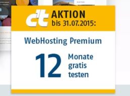 Gratis: Webspace mit 100 GByte für ein Jahr zum Nulltarif bei Host Europe