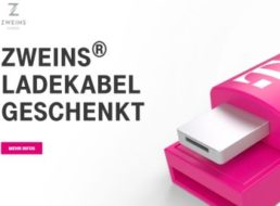 Gratis: Zweins-Ladekabel zum Nulltarif für Telekom-Kunden