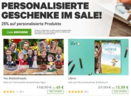 Groupon: Personalisierte Geschenke mit 25 Prozent Extra-Rabatt