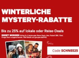 Groupon: Bis zu 25 Prozent Rabatt auf Last-Minute-Geschenkgutscheine