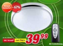 Völkner: LED-Deckenleuchte mit guten Bewertungen für 39,99 Euro frei Haus