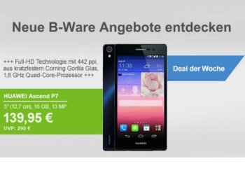 Allyouneed: Huawei Ascend P7 als Demoware für 139,95 Euro frei Haus