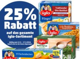 Penny: 25 Prozent Rabatt auf das gesamte Iglo-Sortiment bis Samstag