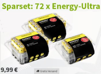 Völkner: 72 Batterien von Intenso für 9,99 Euro frei Haus 