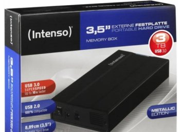 Intenso: Memory-Center mit drei TByte für 75 Euro frei Haus