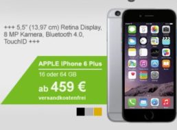 Allyouneed: iPhone 6 Plus als B-Ware für 459 Euro frei Haus