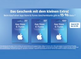 Aldi-Süd: 15 Prozent Bonus-Guthaben beim Kauf von iTunes-Karten